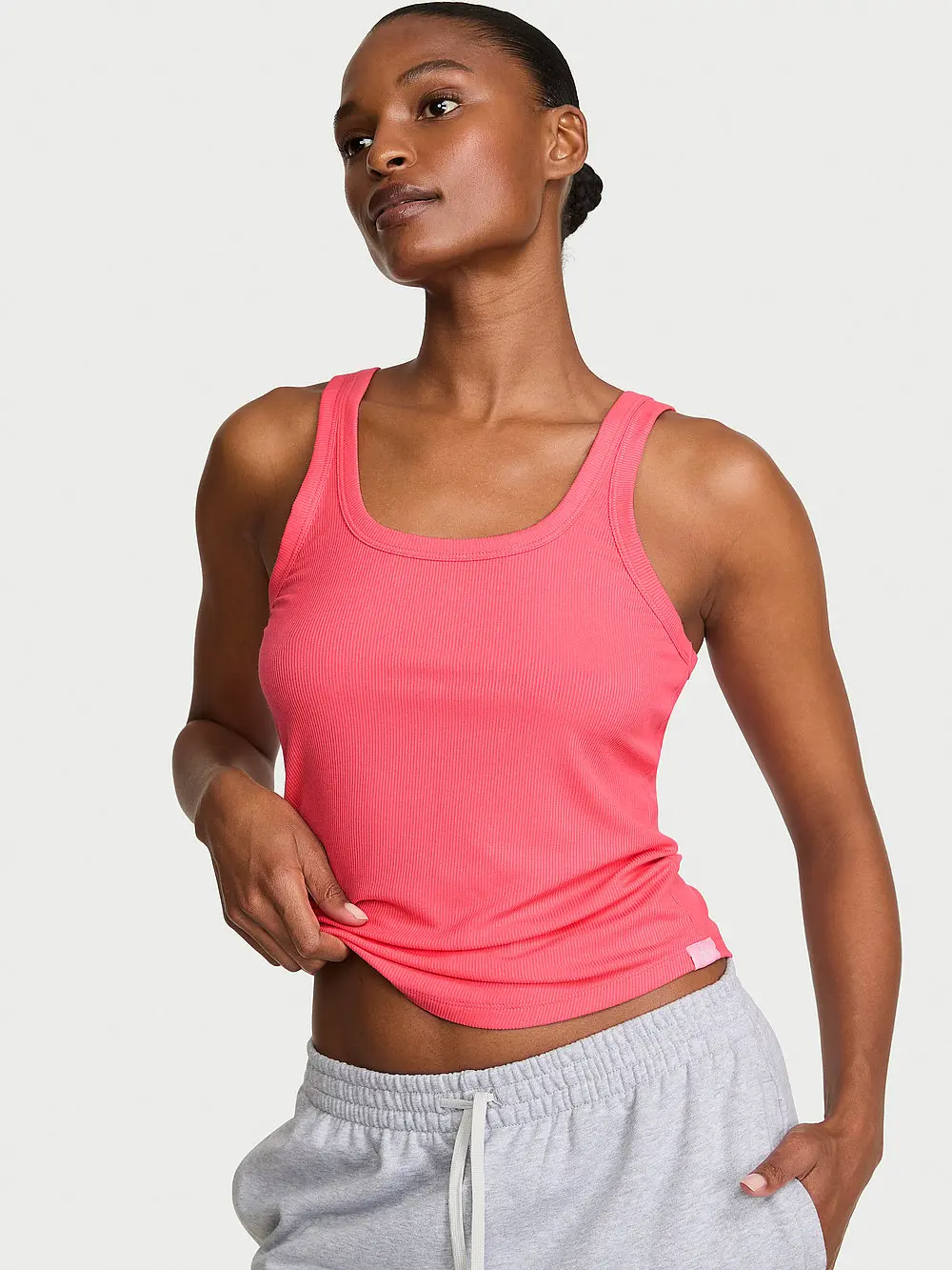 Victoria's Secret VS Iconic Rib Square-Neck Tank Top