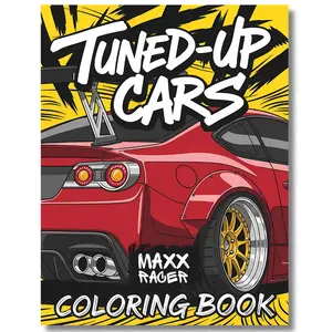 Tuned-Up Cars Coloring Book: Fun Custom Upgrades for Kids and Auto Enthusiasts (Custom Kings Coloring Books) JDM Retro Sport