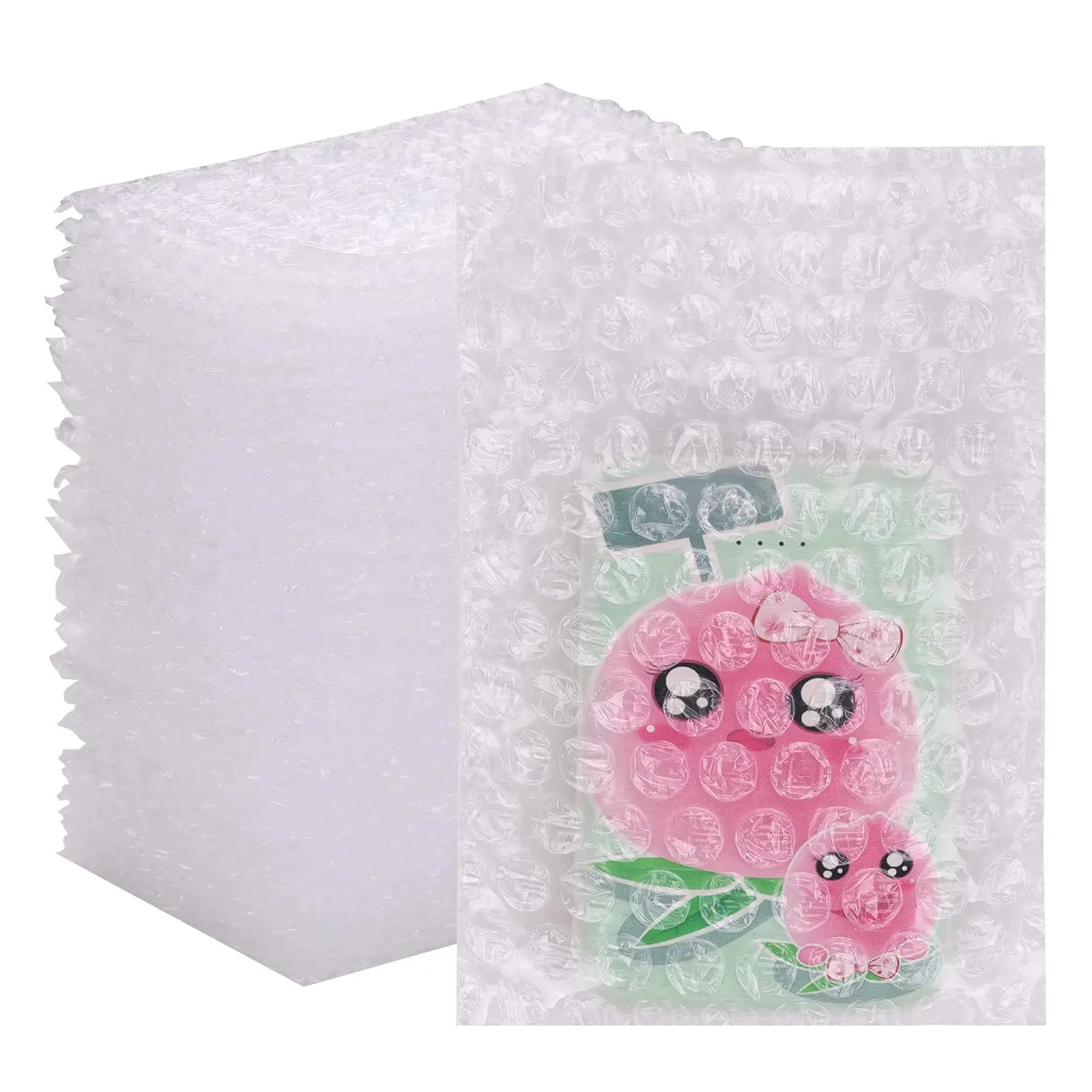 200-Pack Bubble Out Pouches, 4"x6" Double-Walled Cushioning Bags for Moving & Shipping, Vibration Protection, Durable Reusable Multipurpose Packaging for Fragile Items, Compact Discs, Business & Commercial Use