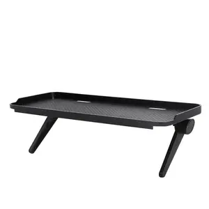 Modern Adjustable Floating Shelf, 1 Count Desk Mounted Hanging Storage Rack, Desk Organizer for Computer Monitor, TV, Router, Hangable