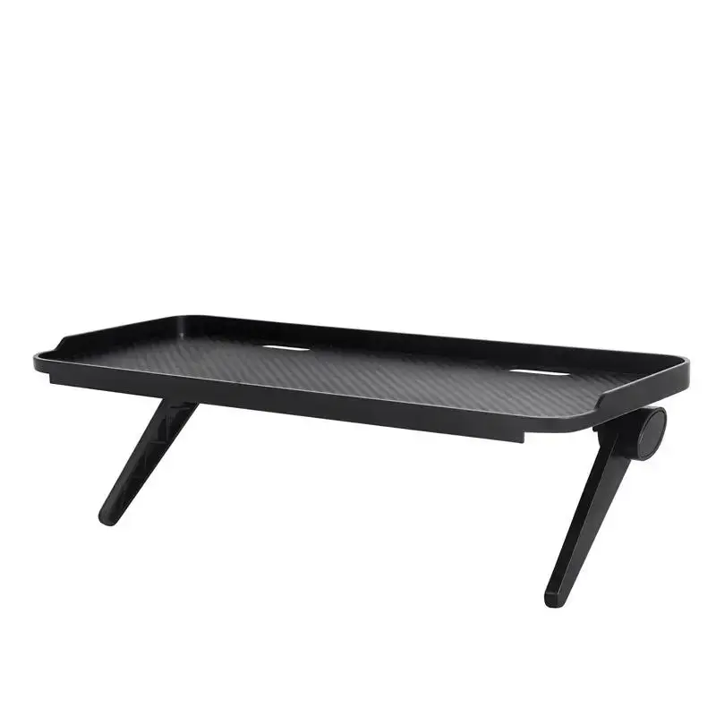 Modern Adjustable Floating Shelf, 1 Count Desk Mounted Hanging Storage Rack, Desk Organizer for Computer Monitor, TV, Router, Hangable