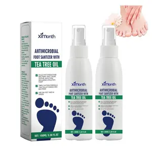 3 bottlesTea Tree Oil Foot Spray - Plantar Moisturizing Deodorant for Odor Control & Dry Feet Care, Natural Foot Sanitizer with Antifungal Properties, Clear Foot Sanitizer Spray,for Foot & Shoe Freshness  Neutralize shoe odors