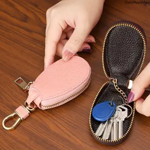 Multifunctional Key Wallet for Men Women, Large Capacity Zipper Car Key Case