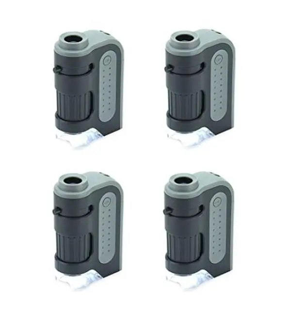 Micro Brite Plus LED Lighted Pocket Microscope - 60x-120x