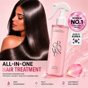 GROWUS Hair Perfume Damage Therapy Leave-in Treatment EX Due Rose 8.45 fl oz 250ml Spray for Severely Damaged Hair with Pearl Extract & Seaweed Complex for Shiny Healthy Hair