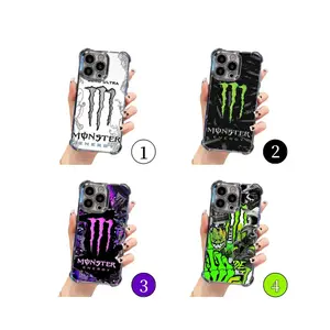 Monster Energy Drink Phone Case for iPhone 17 16 15 14 Pro Max Plus | Cool Aesthetic Zero Ultra Shockproof Clear Silicone Protective Cover