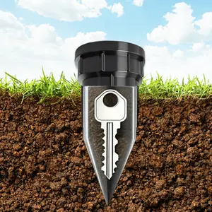 Realistic-looking gardening key hider, waterproof key safe, suitable for outdoor gardens, courtyards, and lawns, can be easily inserted into the garden or lawn, waterproof and corrosion-resistant gardening tool. Key hider
