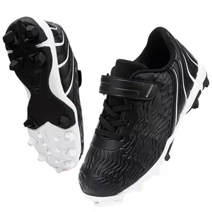 Kids Baseball Softball Turf Shoes Lightweight Non-Slip Supportive Cleats For Girls, Boys & Teens