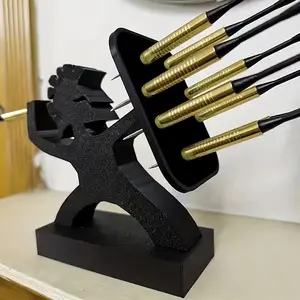 Spartan Warrior Dart Rack & Spear Display, Creative Vintage Desktop Decor, Darts Organizer with 9 Slots, Display Holder, Display Shelf, Decoration Stand, Ideal Gift