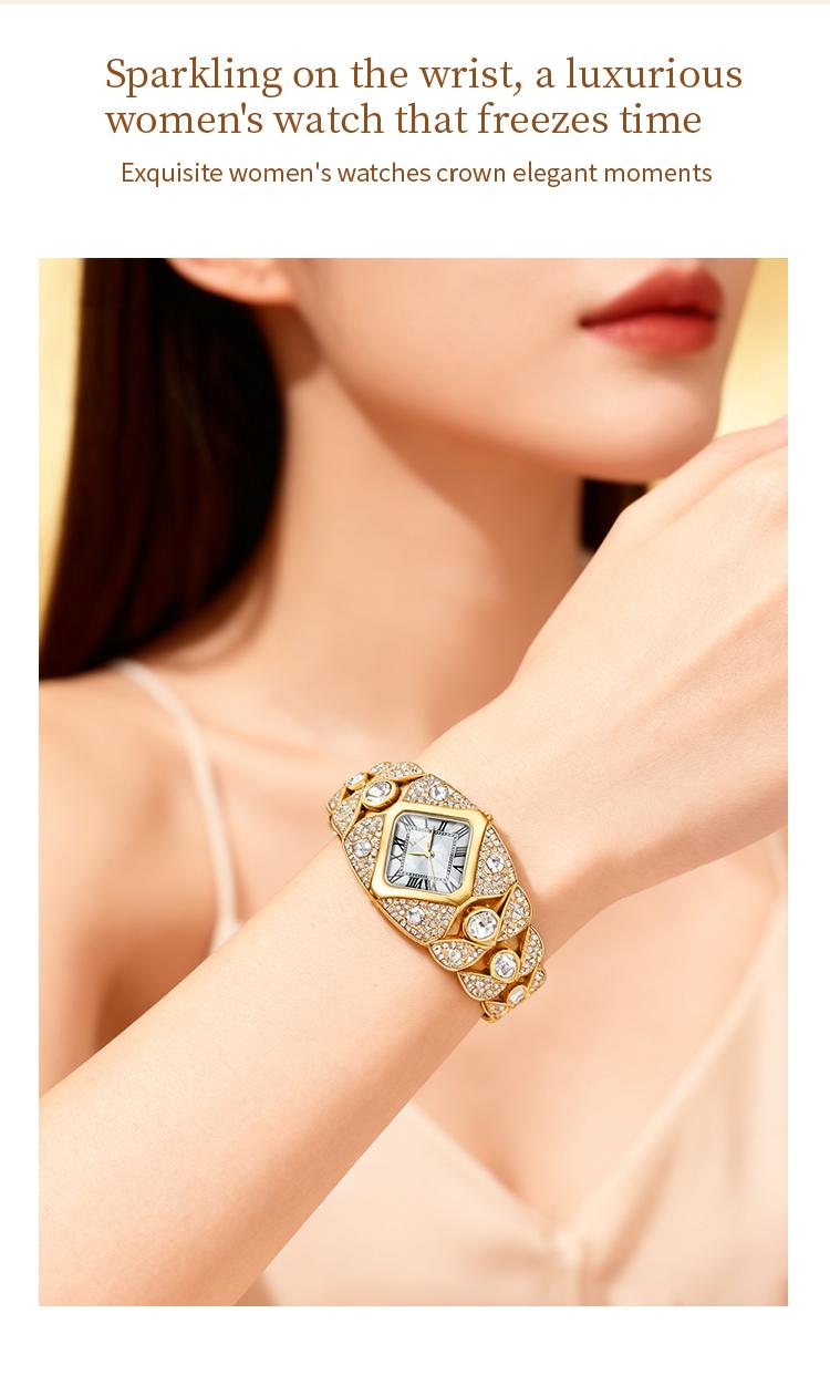 Luxury Full Diamond Bangle Bracelet Watch Women's Fashion Stainless Steel Quartz Wristwatch 30M Waterproof Elegant Stylish Unique Gift for Wife Bling Jewelry Luxury Full Diamond Bangle Bracelet Watch Women's Fashion Stainless Steel Quartz Wristwatch 30M Waterproof Elegant Stylish Unique Gift for Wife Bling Jewelry