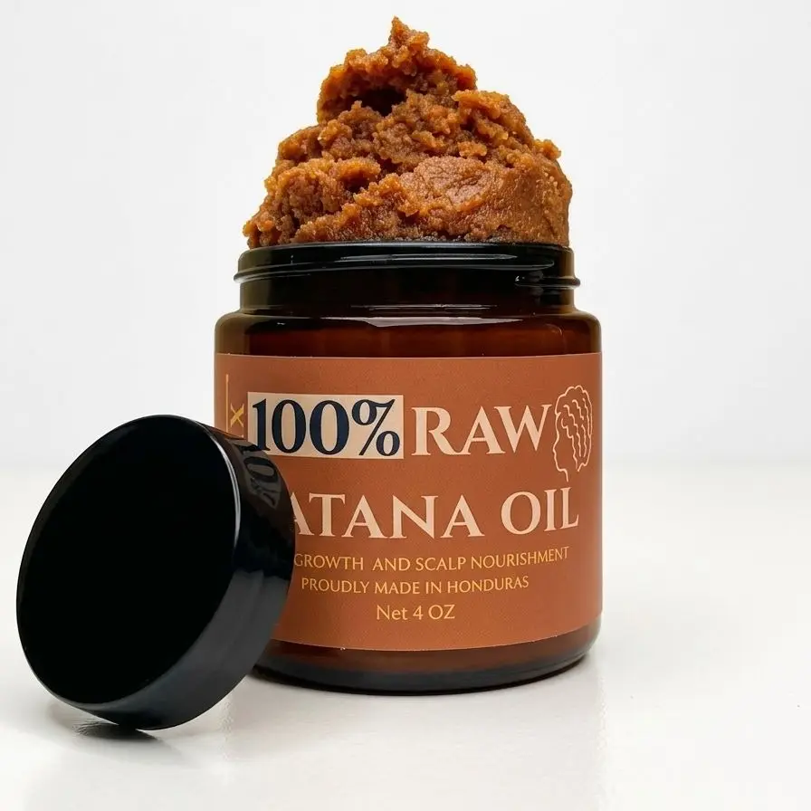 100% Raw & Unrefined Batana Oil from Honduras Size 4 oz, 2 oz & 1 oz Pure Natural Ingredients for Hair Growth and Scalp Nourish