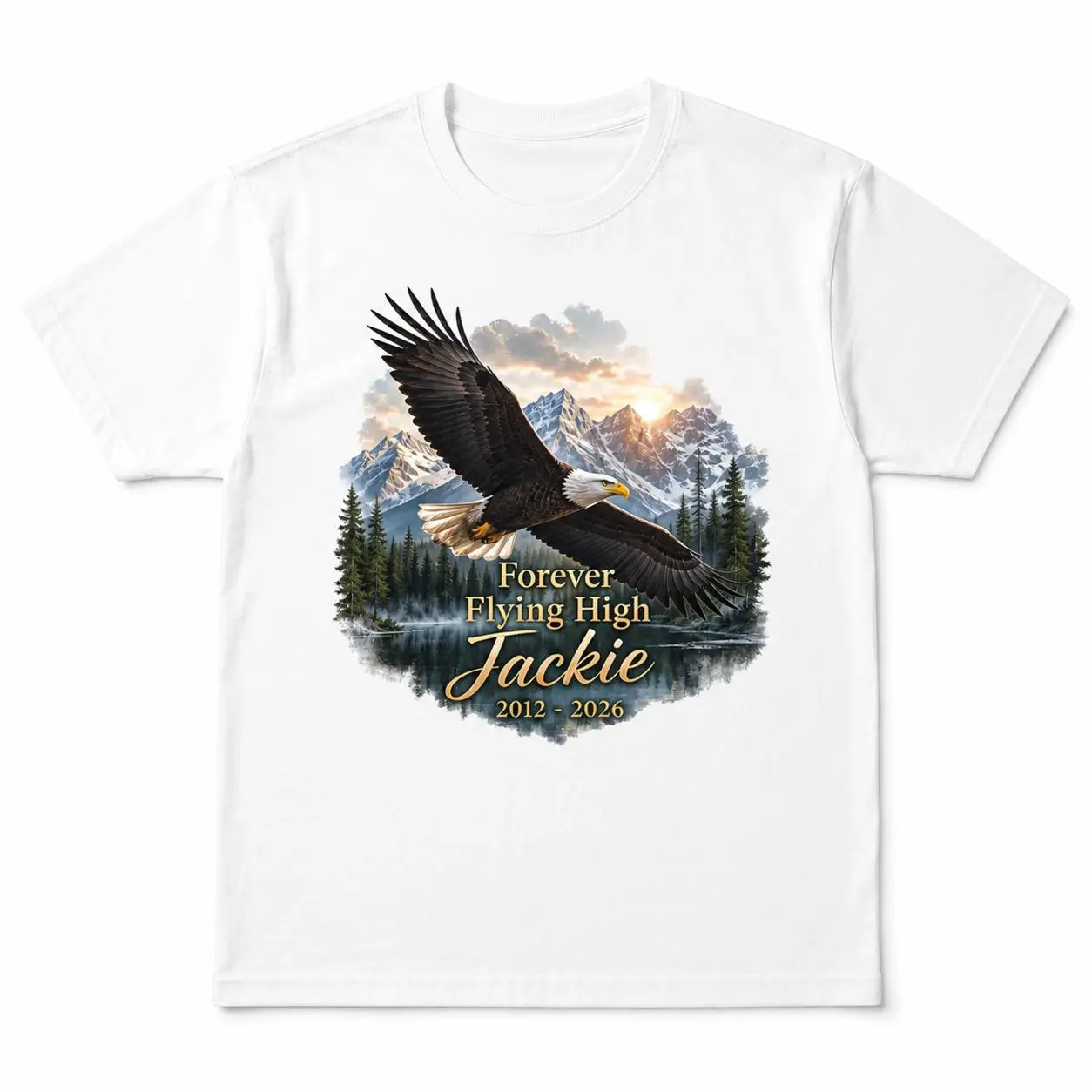 Jackie Bald Eagle Memorial Shirt, Forever Flying High 2012 2026, Big Bear Eagle Cam Tribute Tee, Eagle Remembrance Casual Crewneck