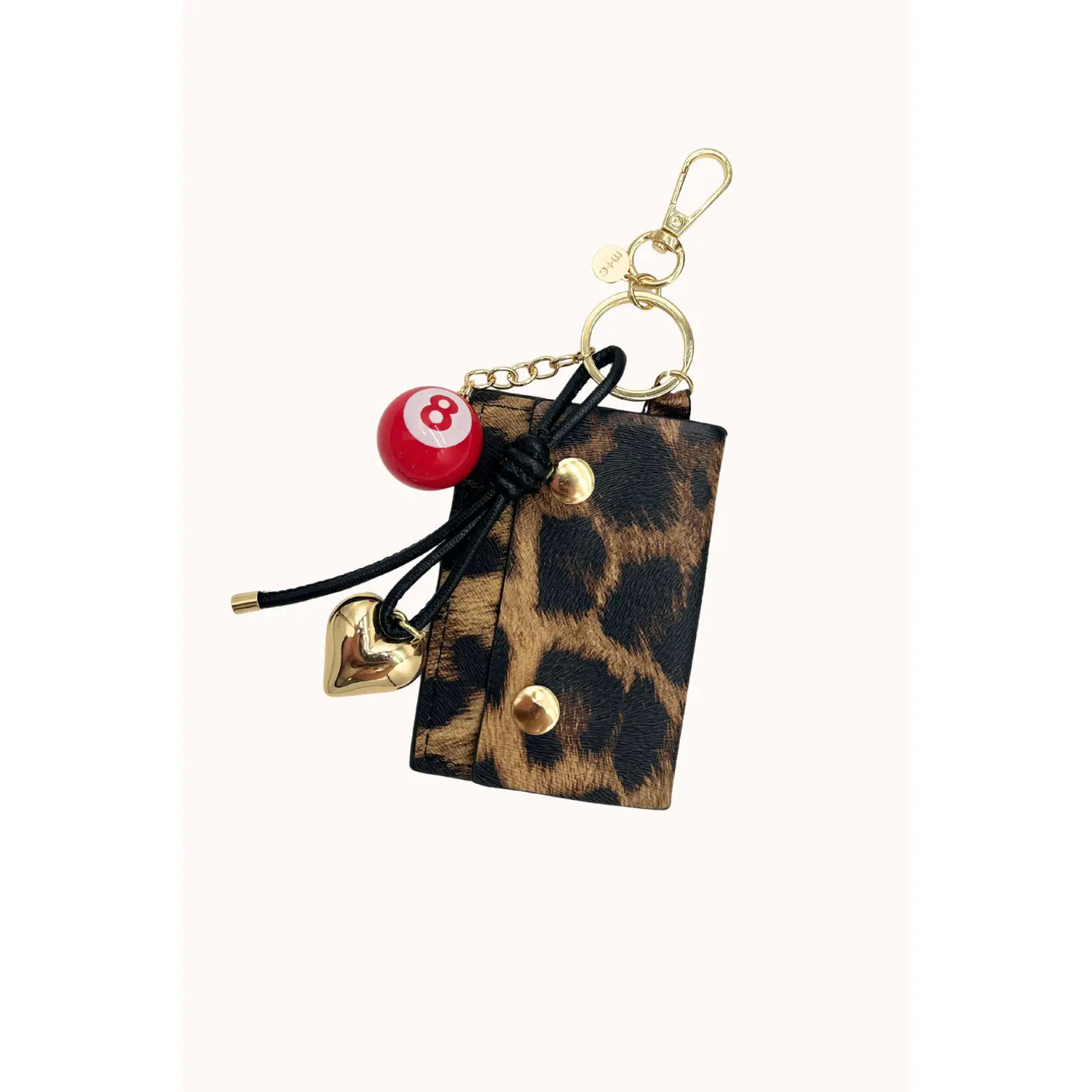 Lucky Leopard Charm + Cardholder, Charms For Bags, Purse Charms For Handbags
