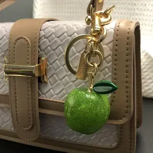 {Fashion Accessories} Cute Apple Keychain Bag Pendant Women's Bag Accessories Exquisite Car Pendant {Fashion Accessories} Cute Apple Keychain Bag Pendant Women's Bag Accessories Exquisite Car Pendant