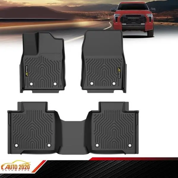 NEW 3D TPE Floor Mats All Weather Liner Fit For 22-25 Toyota Tundra Crewmax Cab, Truck Floor Mats, Car Interior Accessory