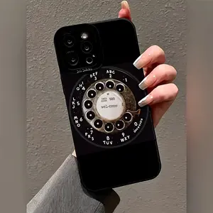 Vintage Rotary Phone Case, Smartphone One-Touch Unlock Retro Style, Shockproof Full Protection, UV Print, New Design, Fits iPhone 17/16/XR/sx/11-16 Pro Max Plus