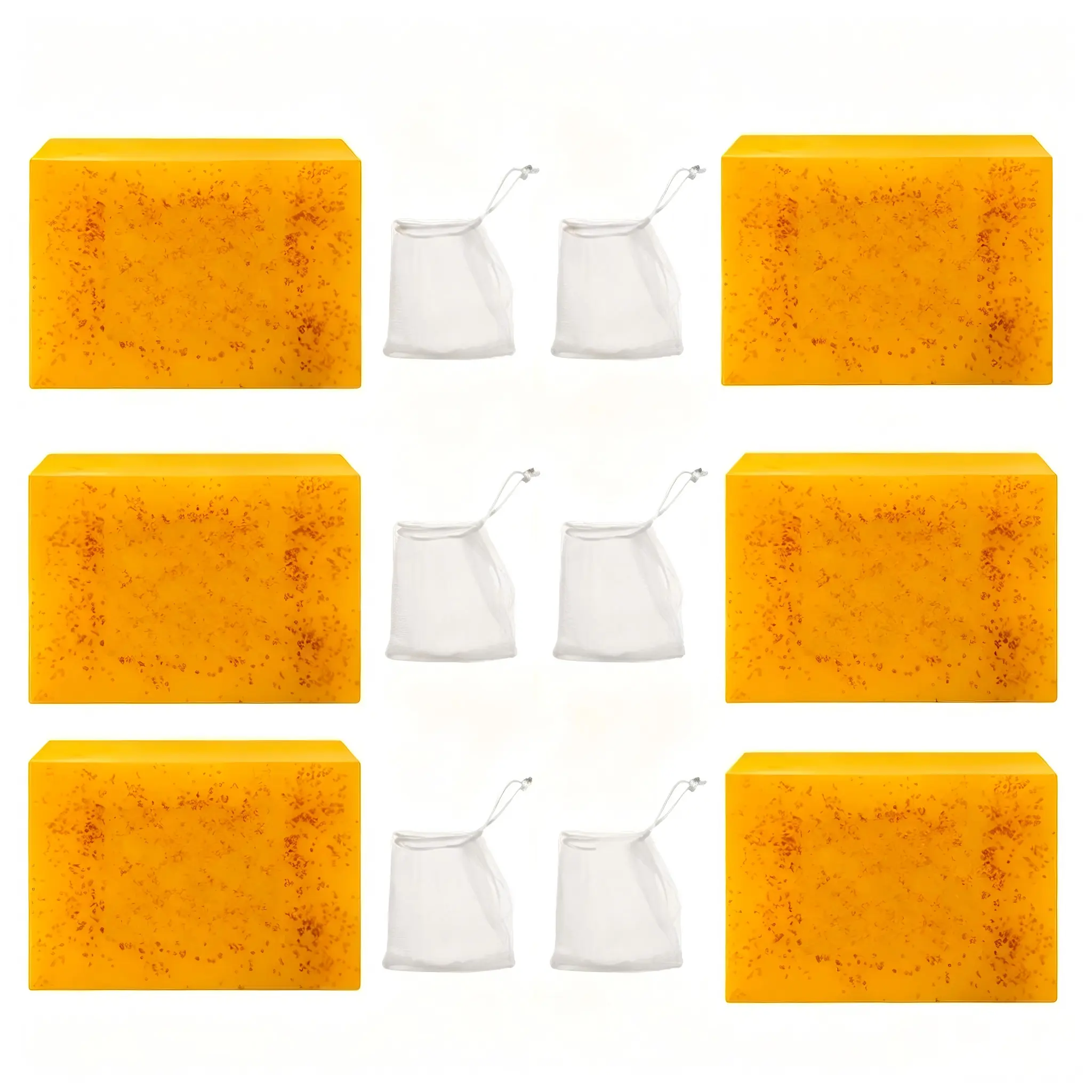 Lemon Turmeric Kojic Soap – Kojic and Turmeric Soap, Jabon De Curcuma Para Las Manchas, TurmericSoap Bar for Face and Body, Moisturizing Deep Cleansing