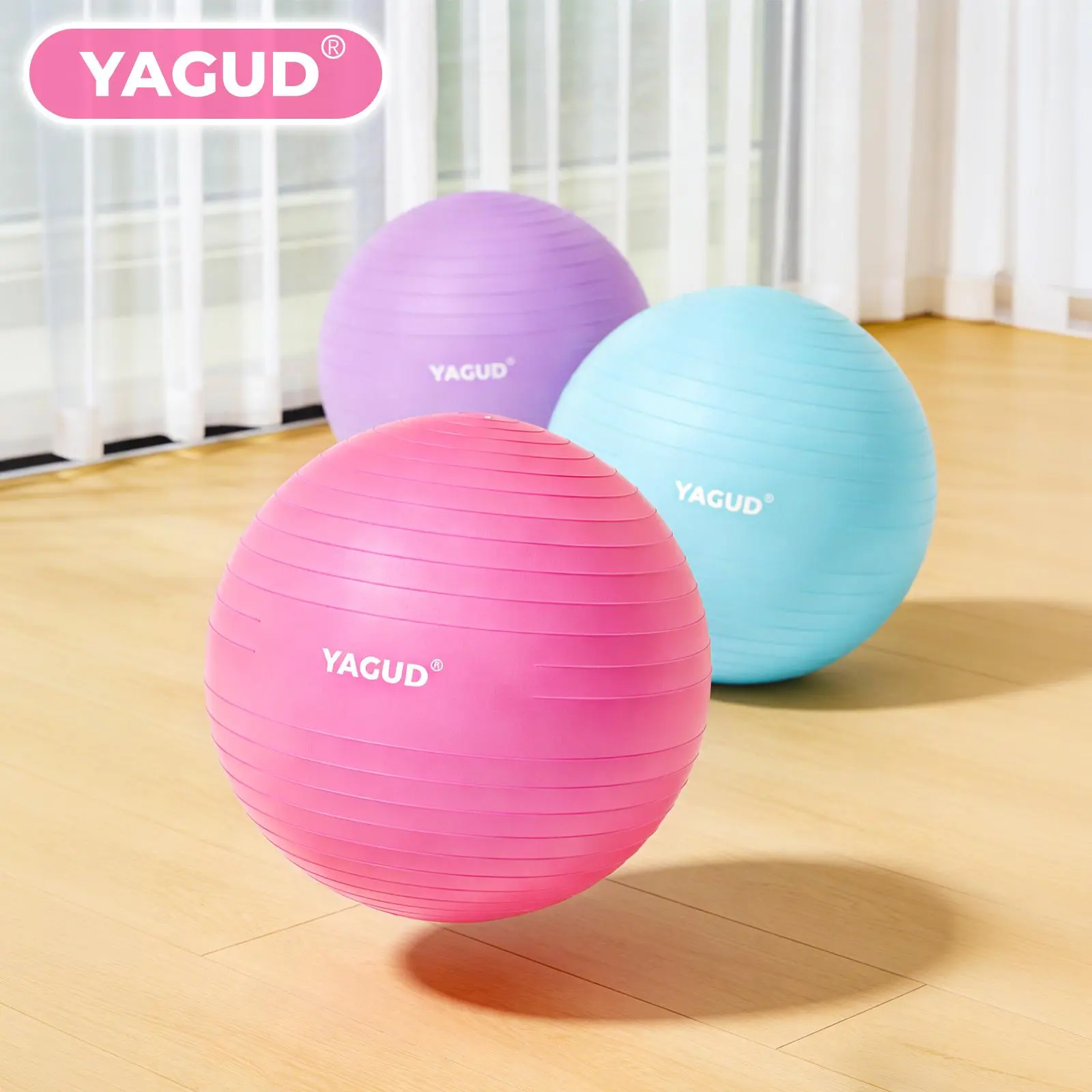 Yoga Ball Exercise Ball Anti Slip Heavy Duty for Fitness, Balance & Core Workout, 440 lbs Weight Capacity Yoga Ball Exercise Ball Anti Slip Heavy Duty for Fitness, Balance & Core Workout, 440 lbs Weight Capacity