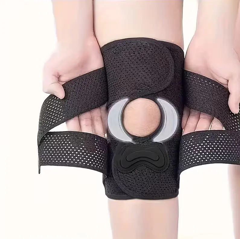2pack Knee Support Brace for Men Women, Adjustable Compression Sleeve Wrap Patellar Pad Tendon - Arthritis Pain, meniscus tear, Injury Recovery, Running, Workout