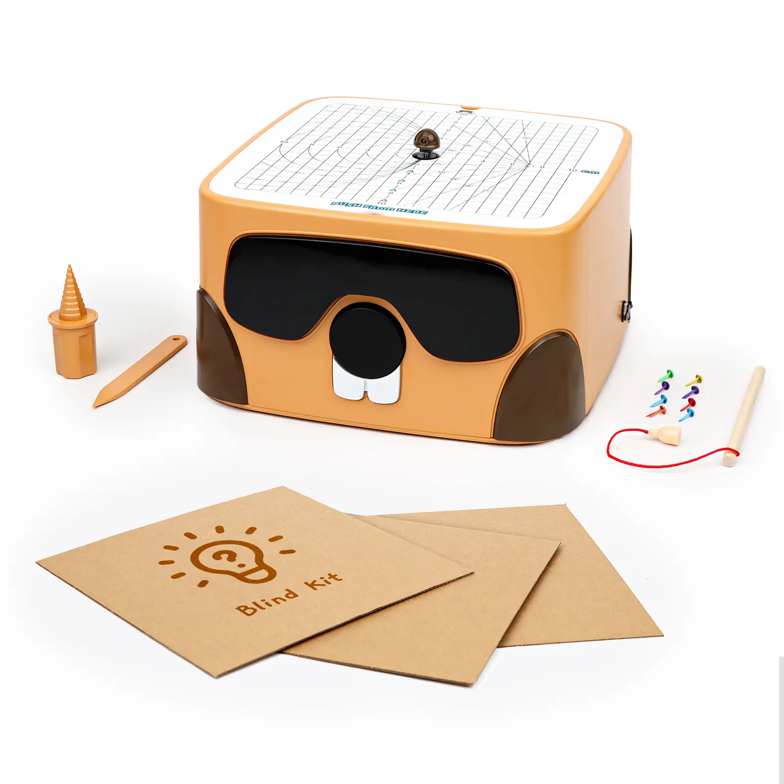 Beaverbot Kids Cardboard Cutter Tool for Ages 3+, Safe Power Bladeless DIY Construction Kit, Educational STEM & STEAM Craft Toy, Creative Upcycled Hands-On Learning Gift for Boys & Girls