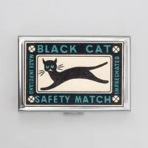 Cat Cigarette Case or Card Holderr Cat Cigarette Case or Card Holderr