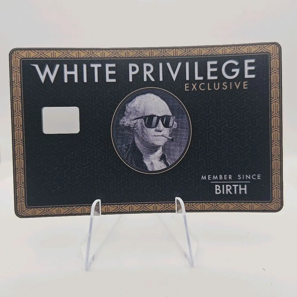 White Priv Debit/Credit Card Sticker