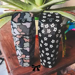 Car Trash Can with Camo and Floral Designs for Vehicle Use