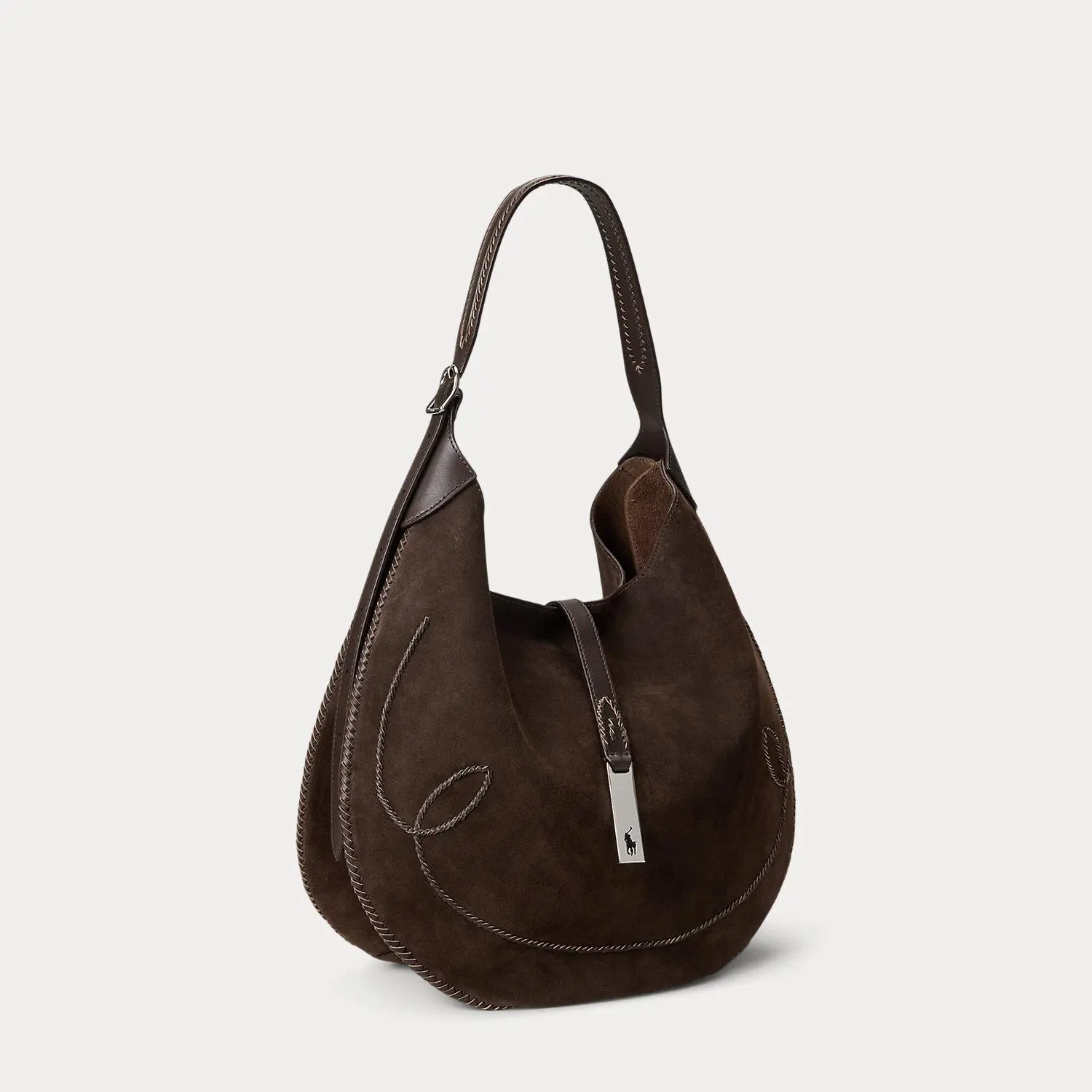 Polo Ralph Lauren - Polo ID Suede Western Large Shoulder Bag