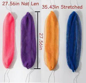 African Exfoliating Net Bath Sponge Long Strip Stretchable Rich Lathering Quick Drying for Bath Shower Reusable Lightweight Personal Cleaning Bathroom Accessories