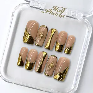 NailPhoria LIVE ONLY CLEARANCE Collection - Handmade Press-On Nails | Reusable, Salon-Quality, Long-Lasting, Glossy Design