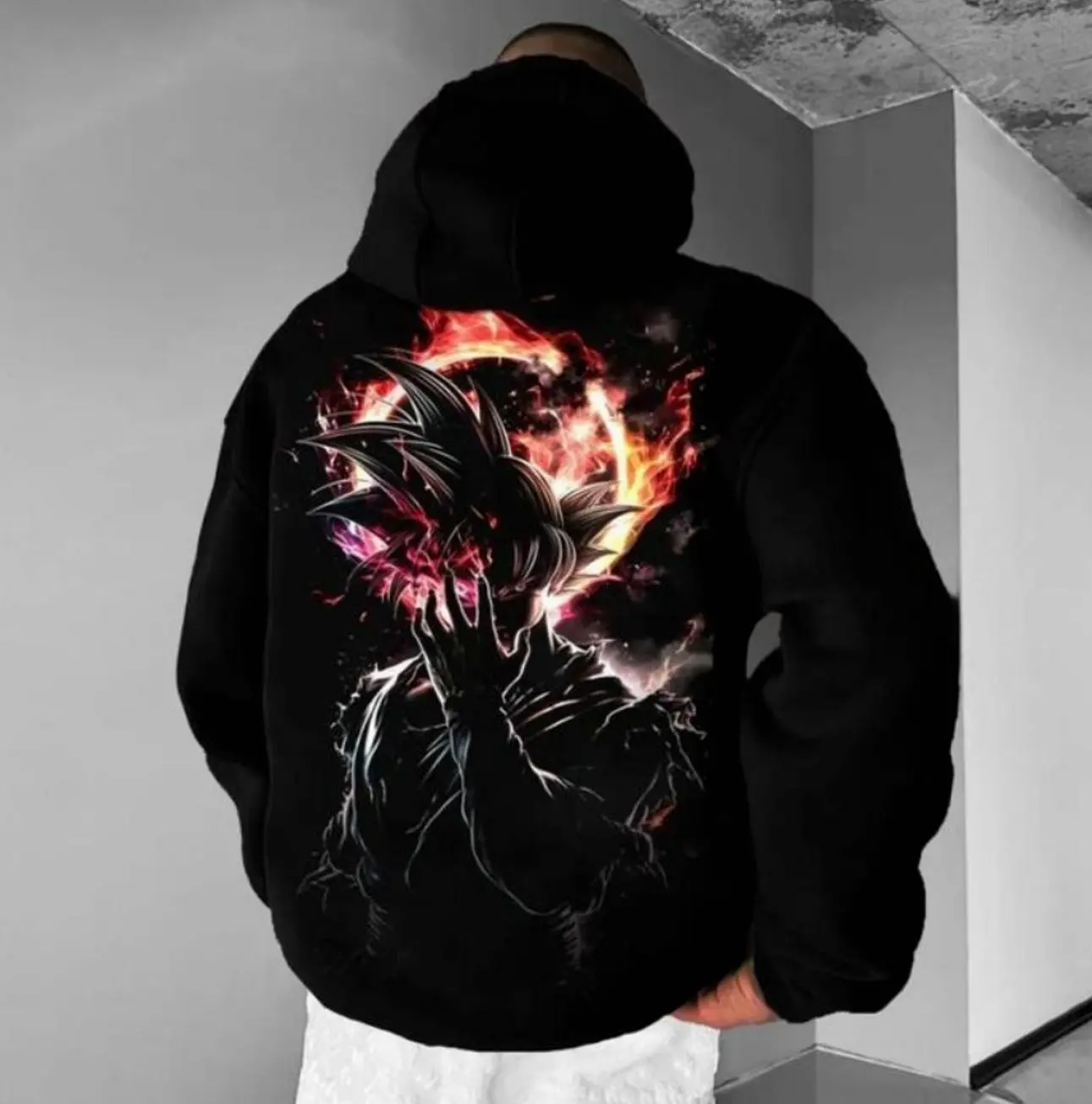 Unisex Anime Graphic Streetwear #Gokuuu Vintage Hoodie, Perfect Mens #Gokuuu Shirt, Anime Lovers Outfit, Streetwear Style Clothing, Gift For Men And Women 8FP2U
