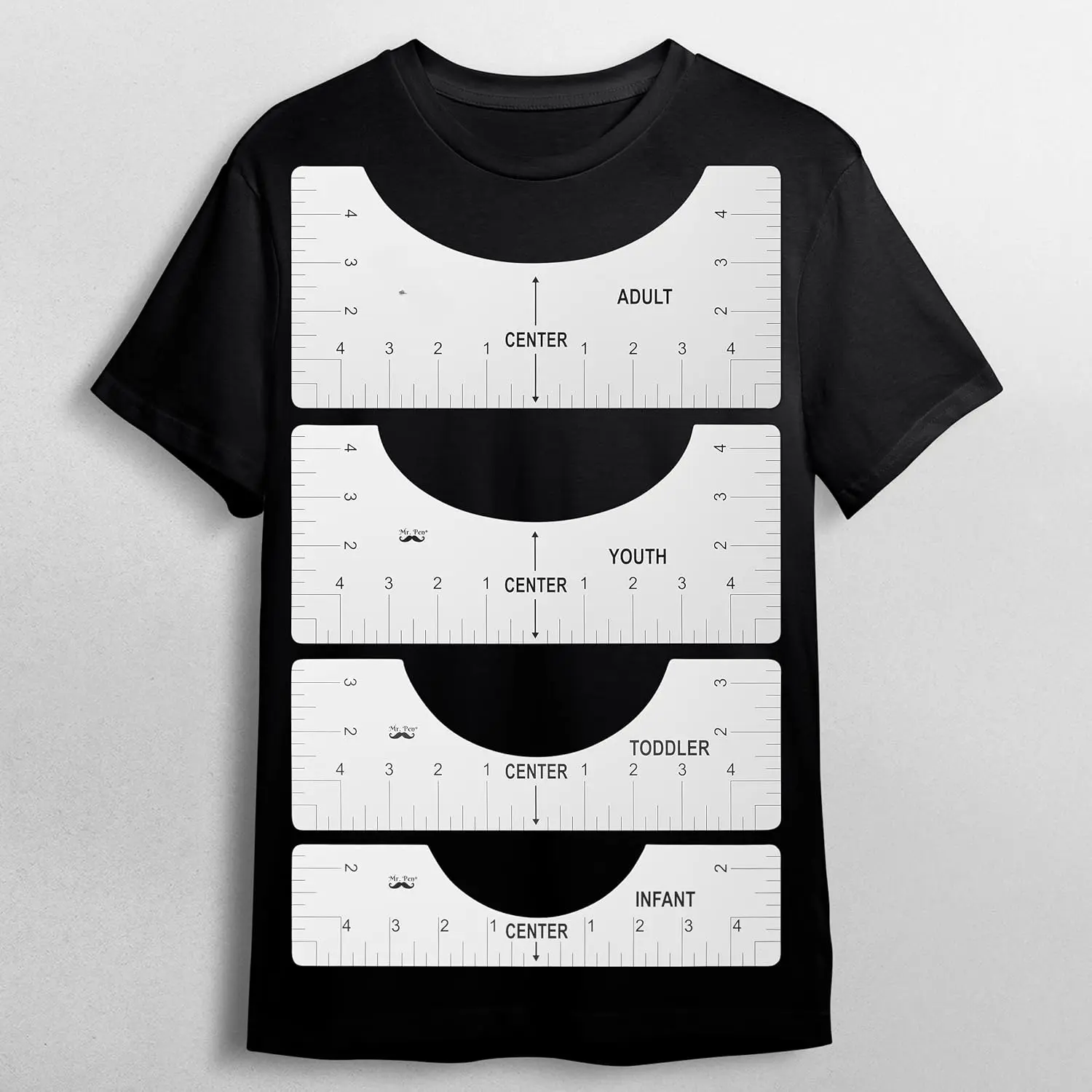 - Tshirt Ruler, 4 count, Tshirt Alignment Tool, Shirt Ruler for Vinyl Alignment, Ruler for  Youth Adult, Heat Press Accessories, Tshirt Ruler Guide, T Shirt Rulers to Center Designs