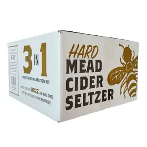 Make your own Mead, Hard Cider, Hard Seltzer with this reusable Master Fermentation Kit. 3 in 1 Complete Kit in one box from Must Bee Company