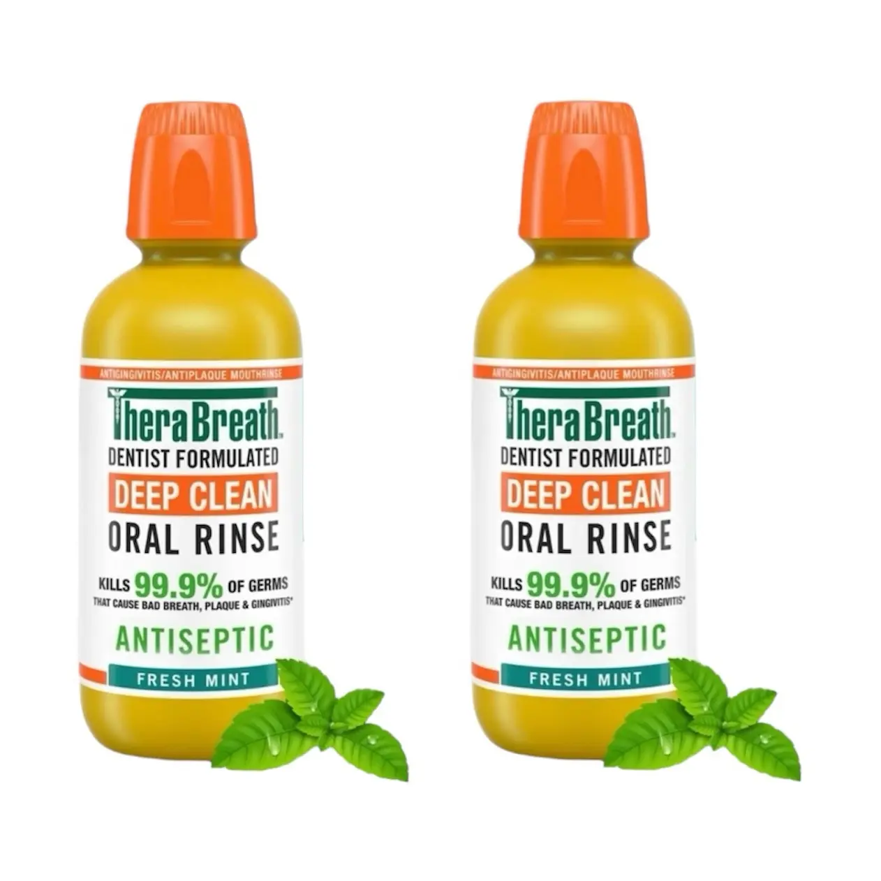 TheraBreath Deep Clean Mouthwash, Alcohol Free, Fresh Mint, 16 fl oz (2 ct) - Oral Care TheraBreath Deep Clean Mouthwash, Alcohol Free, Fresh Mint, 16 fl oz (2 ct) - Oral Care