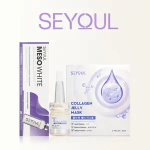 Combo Ultimate Glow Routine - Holiday Exclusive | 3-Step Korean Skincare Set for Radiant, Firm & Hydrated Skin | Collagen Jelly Mask, Meso White Serum & T Collagen Suncream by Seyoul