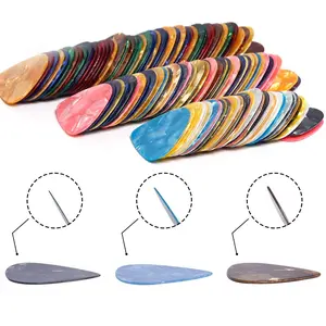 Guitar Picks, 150 Pack Premium Celluloid Guitar Pick Variety Pack Thin, Medium & Heavy Gauges for Acoustic Electric Bass Guitars