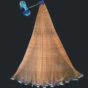 Heavy Duty Fishing Cast Net, Easy-Throw Hand Cast Net with Strong Tire Trap Line Mesh for Bait Fishing