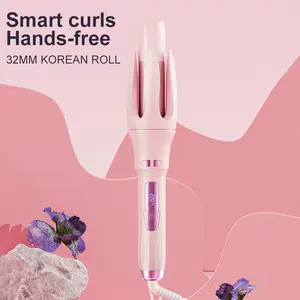 styler  air t3 Automatic Hair Curler, Automatic Curling Iron, 4 Temperature Settings, Dual Voltage Rotating Curling Iron, 1 1/ 4inch Fast Heating and Auto Shut-Off Function, Suitable for Professional Hairstyling