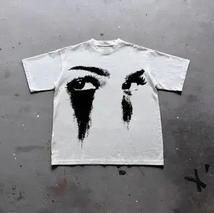 Vintage Portrait Graphic Print Cotton Casual T-Shirt, Y2k Shirt, Unisex T-Shirt, Gift For Men Women Streetwear Round Neck Love