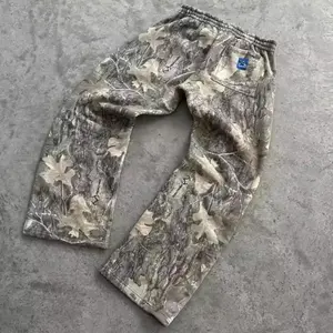 CAMO VINTAGE SWEATPANTS UNISEX Baggy vacation outfits women Bottoms Womenswear