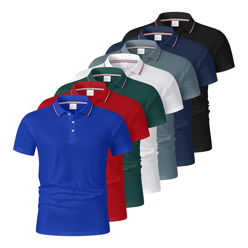 Summer Men's Ice Silk Cool Feeling POLO Shirt, Turn-down Collar Short Sleeve T-shirt, Comfortable, Skin-friendly, Breathable Top