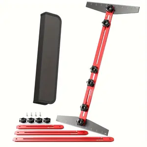 Stair Tread Template Tool - Aluminum Stair Tread Clamp for Accurate Measurement of Angles Lengths and Depths Stair Gauge Measuring Tool for Many Types of Layout Projects