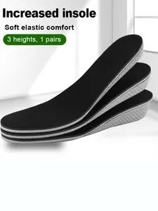 Unisex Invisible Breathable Insoles, Soft Cushioned Insoles, Full-Length Eva Shock Absorption and Elastic Inserts, Suitable for Women's and Men's Shoes, All Seasons