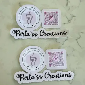 QR Code Sticker Logos - Follow Me Instagram QR Code Stickers for Personalized Branding and Marketing