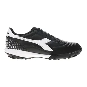 diadora Mens Calcetto Graphic Lightweight Turf Soccer Cleats  - Black