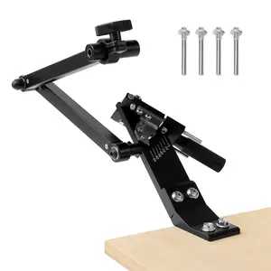 VEVOR Lawn Mower Blade Sharpener, 15 °   - 45 °   Adjustable Lawnmower Blade Sharpening Tool with 4 Adapter Pins, Ball Bearing Design & 25mm Enlarged Handle, Compatible with Most Angle Grinders