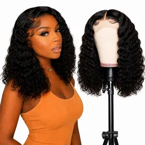 ONLY $59.99=22inch Human Hair Deep Wave Lace Front Wigs Human Hair Wigs Body Wave for Black Women 180% Density 13X4 Straight Wig HD Transparent Lace Frontal Human Hair Body Wave/Deep Wave/Straight Hair Wigs for Black Women