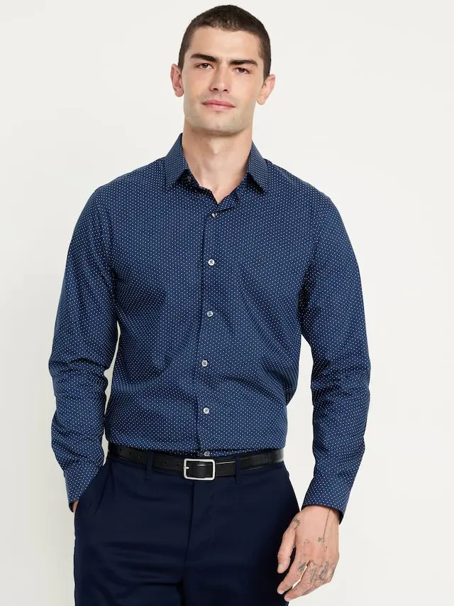 Old Navy Men's Slim Fit Pro Signature Performance Dress Shirt