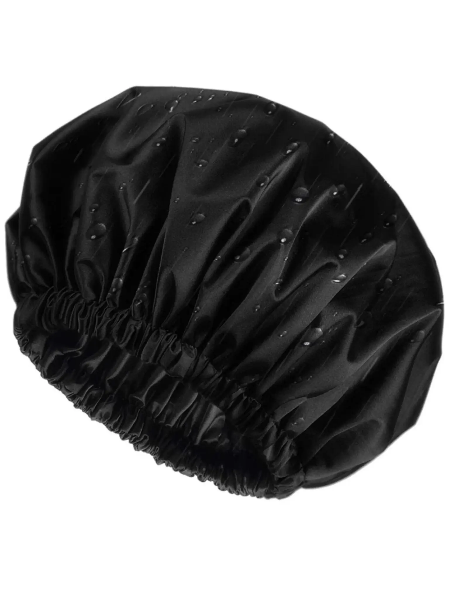 Satin-Lined Shower Cap – Waterproof Hair Protection for Natural, Curly & Braided Hair