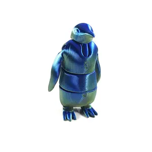 3D Printed Articulating Penguin - Home Decor Ornaments